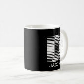 MUG ALPHABET NOM J - INITIAL J - NOM PERSONNALISÉ (Devant droit)