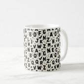 Mug Alphabet Onyx Ink (Devant droit)