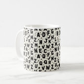 Mug Alphabet Onyx Ink (Devant gauche)