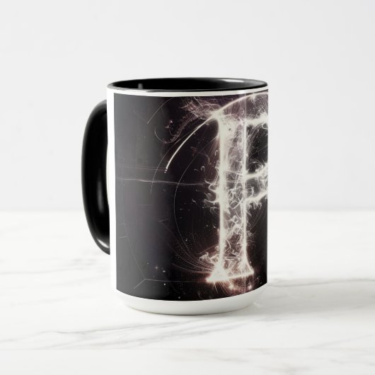 Mug alphabet : 'P' (Devant gauche)