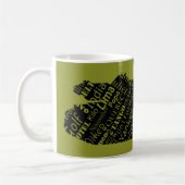 Mug Alphabet phonétique Chauffeur de réservoir de l'Ar (Gauche)