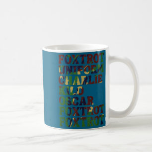 Mug Alphabet phonétique Nato drôle poux militaires arm