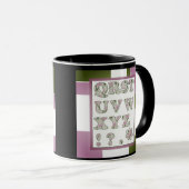 Mug Alphabet pour enfants, apprendre l'alphabet, ABC (Devant droit)