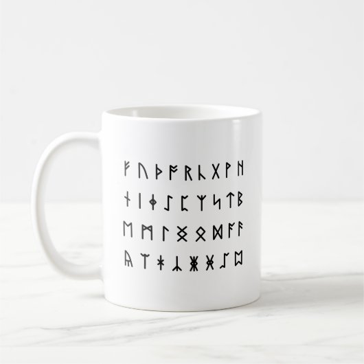 Mug Alphabet Runique [Futhorc] (Gauche)