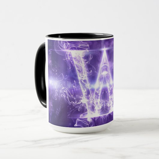 Mug alphabet : 'W' (Devant gauche)