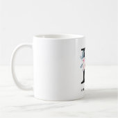MUG ALPHABÈTES FLORAUX BLEU DOUX NOM LETTRE K (Gauche)
