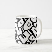 Mug Alphabets Abstraits (Devant droit)