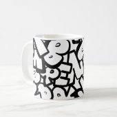 Mug Alphabets Abstraits (Devant gauche)
