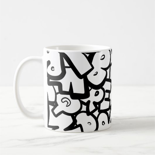 Mug Alphabets Abstraits (Gauche)