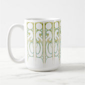 Mug Alphonse Mucha Art nouveau cadre décoratif rayure (Gauche)