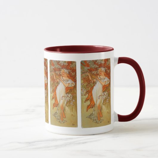 Mug Alphonse Mucha - art Nouveau - ressort (Droite)