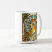 Mug Alphonse Mucha Art Nouveau Zodiac (Devant droit)