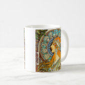 Mug Alphonse Mucha Art Nouveau Zodiac (Devant droit)