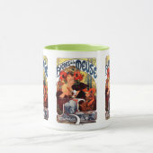 Mug Alphonse Mucha , Bières de la Meuse , 1897 (Centre)