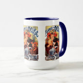 Mug Alphonse Mucha, Bières de la Meuse, 1897 (Devant droit)