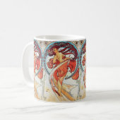 Mug Alphonse Mucha Danse Vintage Art Nouveau peinture (Devant gauche)