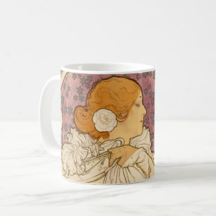Mug Alphonse Mucha La Dame Aux Camelias : Art Nouveau