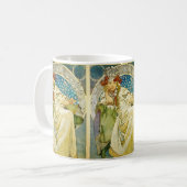 Mug Alphonse Mucha Princess Hyacinth Art Nouveau (Devant gauche)