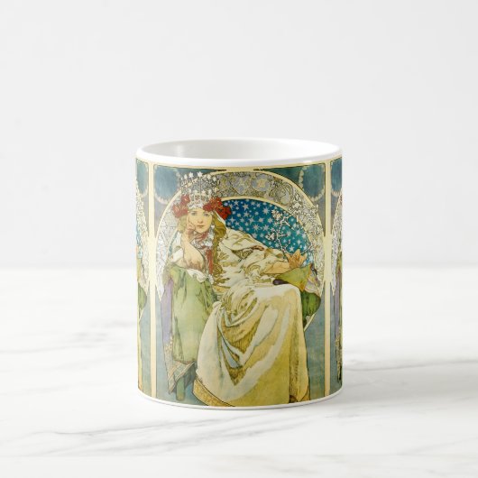 Mug Alphonse Mucha Princess Hyacinth Art Nouveau (Centre)