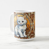 Mug Alphonse Mucha Style Chat (Devant gauche)