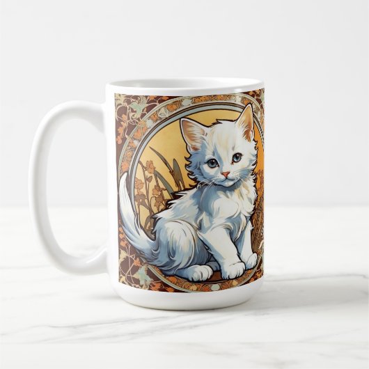Mug Alphonse Mucha Style Chat (Gauche)