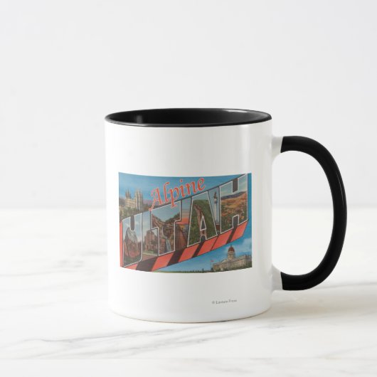 Mug Alpine, UtahGrandes lettres ScènesAlpine, UT (Droite)