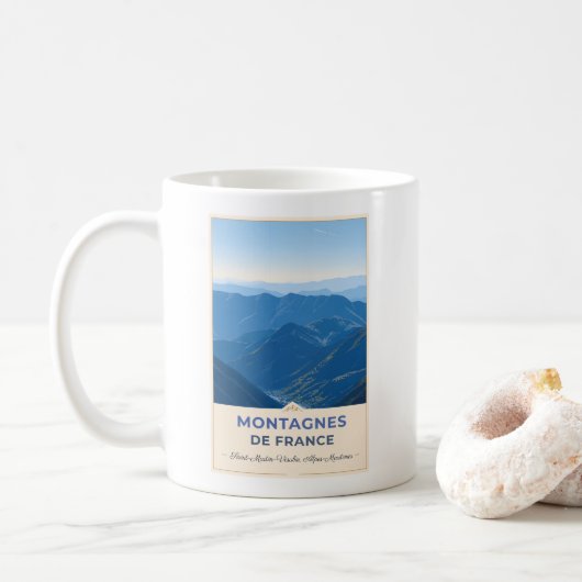 Mug Alpine Valleys of the French Alps (Avec donut)