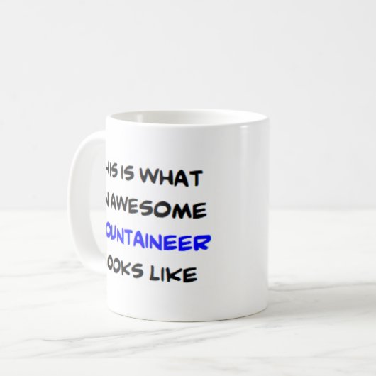 Mug alpiniste, génial (Devant gauche)