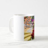 Mug Alsace France poster de voyage vintage (Devant gauche)