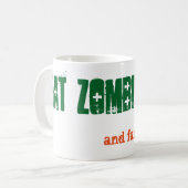 Mug Alt Manger Zombies et Part Halloween Emo Goth (Devant gauche)