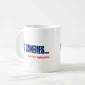 Mug Alt Manger Zombies et Part Halloween Emo Goth Blue (Devant gauche)
