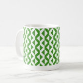 Mug Alternate ZigZags - Avocado vert et blanc (Devant gauche)