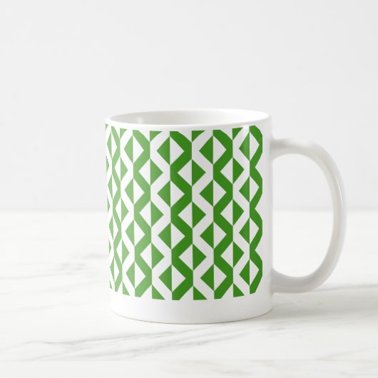 Mug Alternate ZigZags - Avocado vert et blanc (Droite)