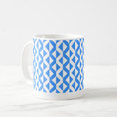 Mug Alternate ZigZags - Bleu bébé et blanc (Devant gauche)