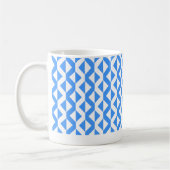 Mug Alternate ZigZags - Bleu bébé et blanc (Gauche)