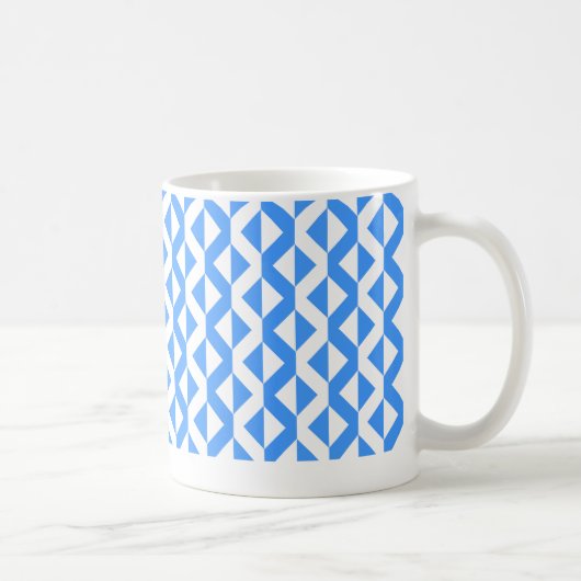 Mug Alternate ZigZags - Bleu bébé et blanc (Droite)