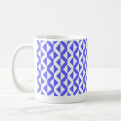 Mug Alternate ZigZags - bleu et blanc électrique (Gauche)
