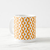 Mug Alternate ZigZags - Lt Orange et Blanc (Devant gauche)
