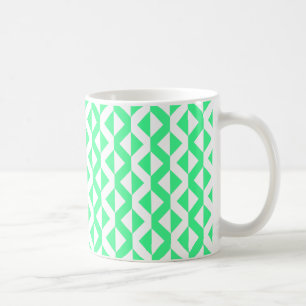 Mug Alternate ZigZags - Mint vert et blanc