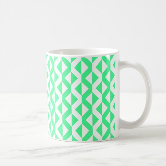 Mug Alternate ZigZags - Mint vert et blanc (Droite)