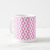Mug Alternate ZigZags - rose et blanc (Devant gauche)