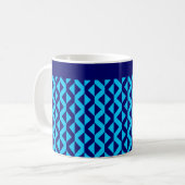 Mug Alternate ZigZags - Sky Blue et Deep Navy (Devant gauche)