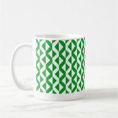 Mug Alternate ZigZags - Vert et blanc de l'herbe (Gauche)