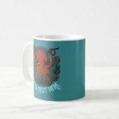 Mug Alternative Octopus Artwork Add Your Text Design (Devant gauche)