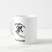 Mug "Always Downhill" (Devant gauche)