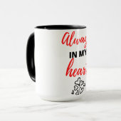 Mug Always In My Heart Black (Devant gauche)