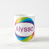 Mug Alyssa en arc-en-ciel (Centre)