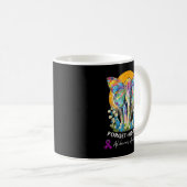 Mug Alzheimer Elephant Forget-me-not Alzheimer (Devant droit)