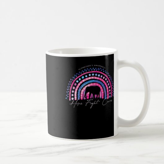 Mug Alzheimer Sensibilisation à la fin Rainbow Elephan (Droite)