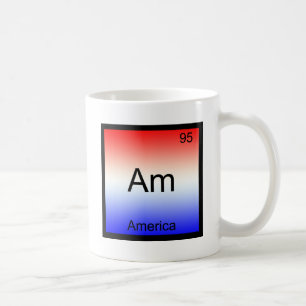 Mug Am - Amérique Symbole d'élément de chimie Drôle